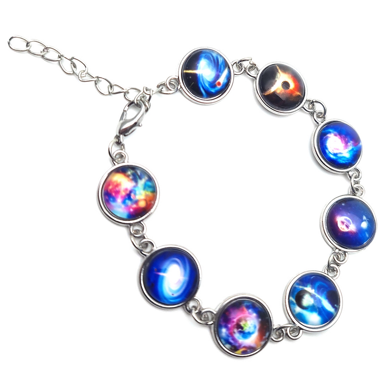 Pulsera Planetas Galaxia Luminosa + Estuche 